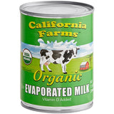 California Farms Organic Evaporated Milk 12 fl. oz. - 24/Case
