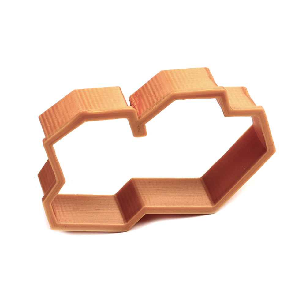 Double Tefillin Cookie Cutter, 3" x 2" x 3/4" H