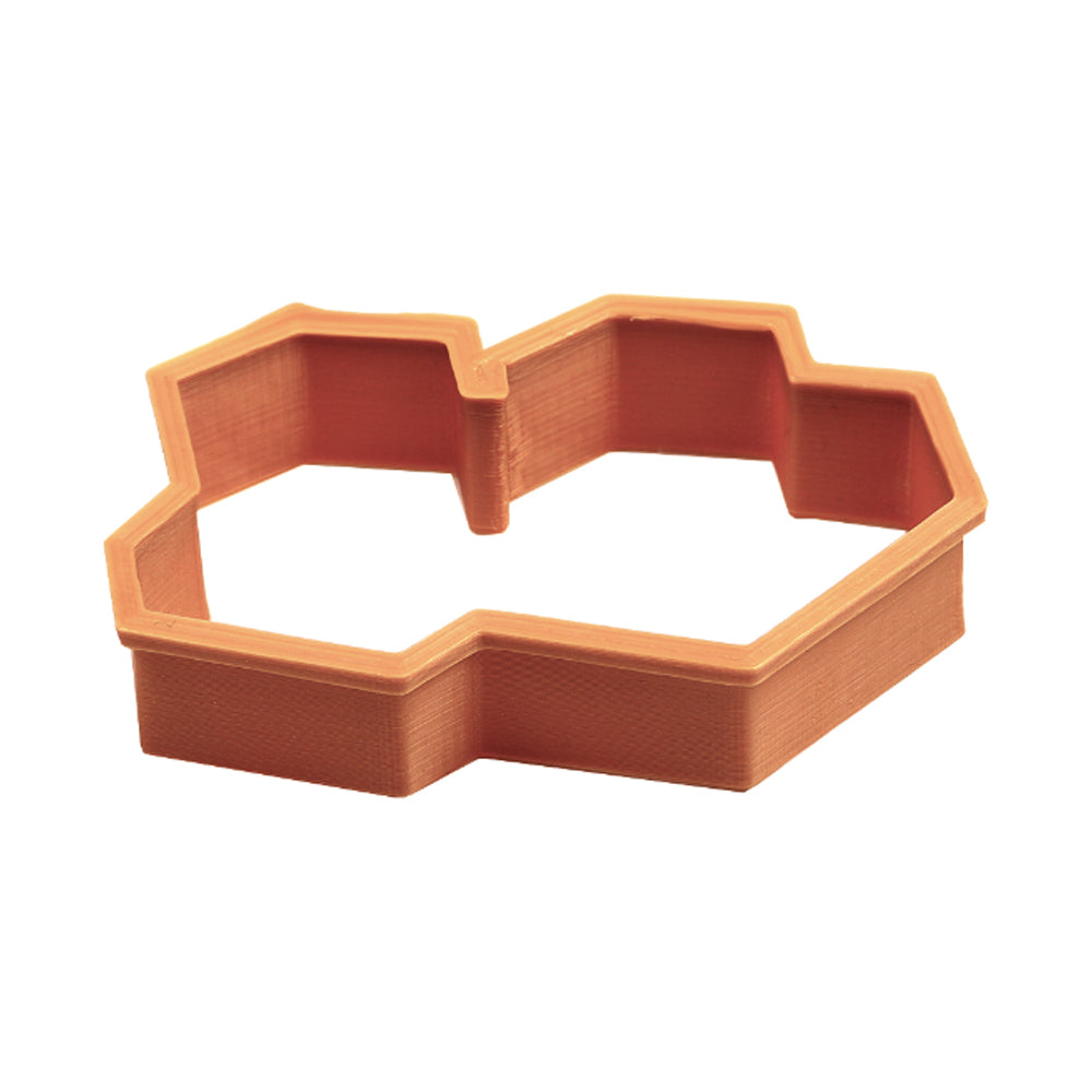 Double Tefillin Cookie Cutter, 3" x 2" x 3/4" H