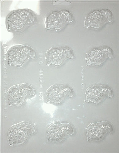 কামড়ের আকারের কর্নুকোপিয়া চকোলেট ছাঁচ