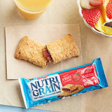 Kellogg's Nutri Grain 1.3 oz. Strawberry Cereal Bar 16 Count Box - 3/Case