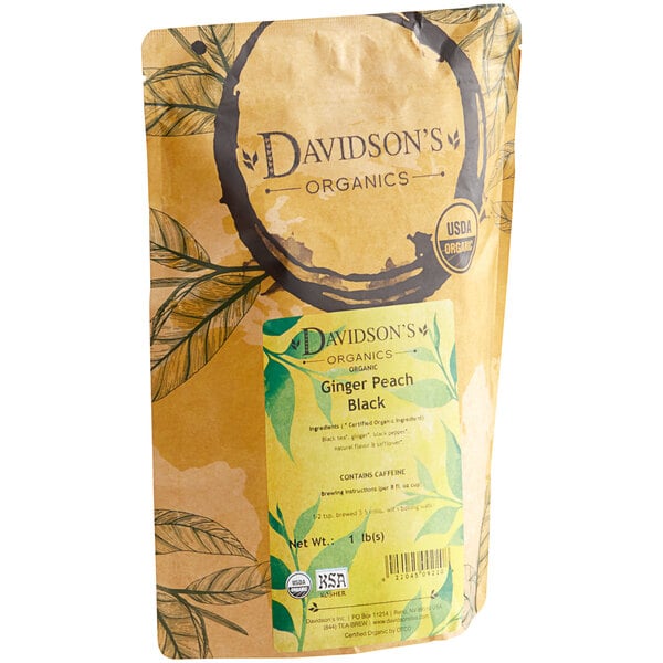 Davidson's Organic Ginger Peach Loose Leaf Tea 1 lb.