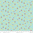Cotton Print Jubilee Blue Small Cherry Toss Fabric