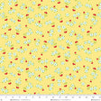 Cotton Print Jubilee Yellow Small Cherry Toss Fabric 44/45
