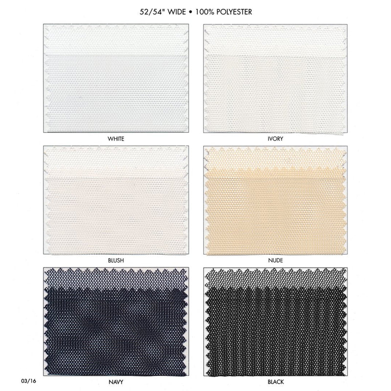 English Net Polyester Fabric - Sheer Tulle, 54" Wide (1 Yard)