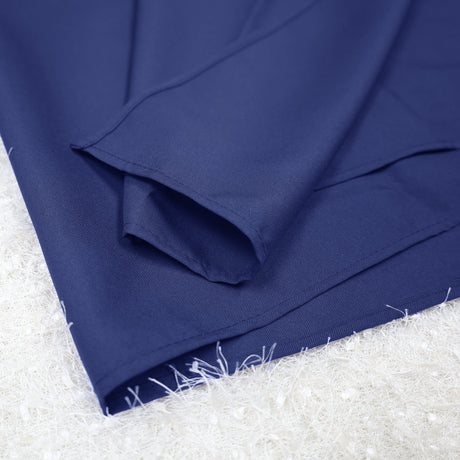 Square Polyester Table Overlay Topper 72x72 Navy Blue