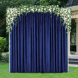Velvet Backdrop Drape 16 ft x 57 in Navy Blue