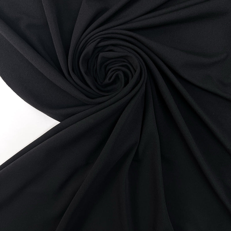 Black Viscose Stretch Knit