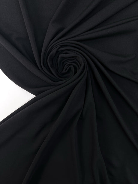 Black Viscose Stretch Knit