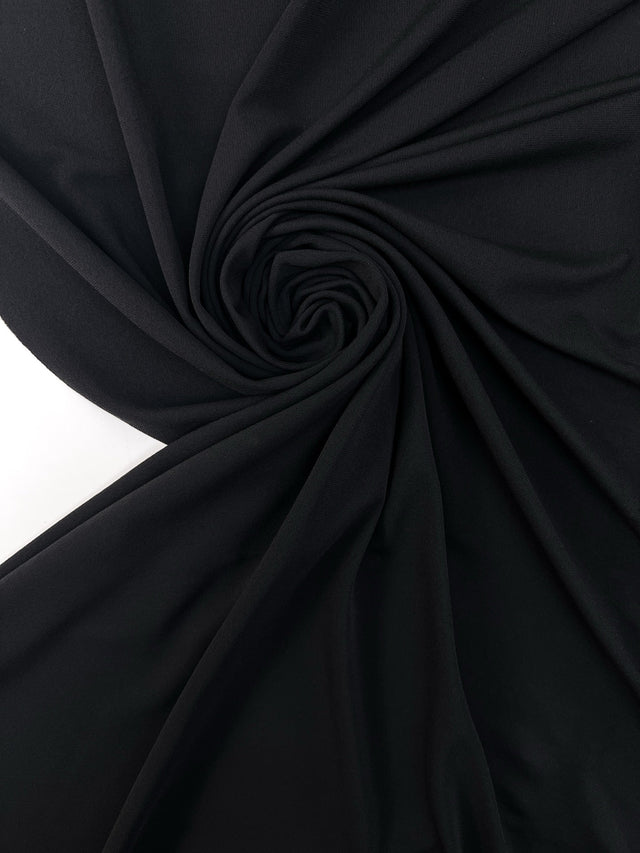 Black Viscose Stretch Knit