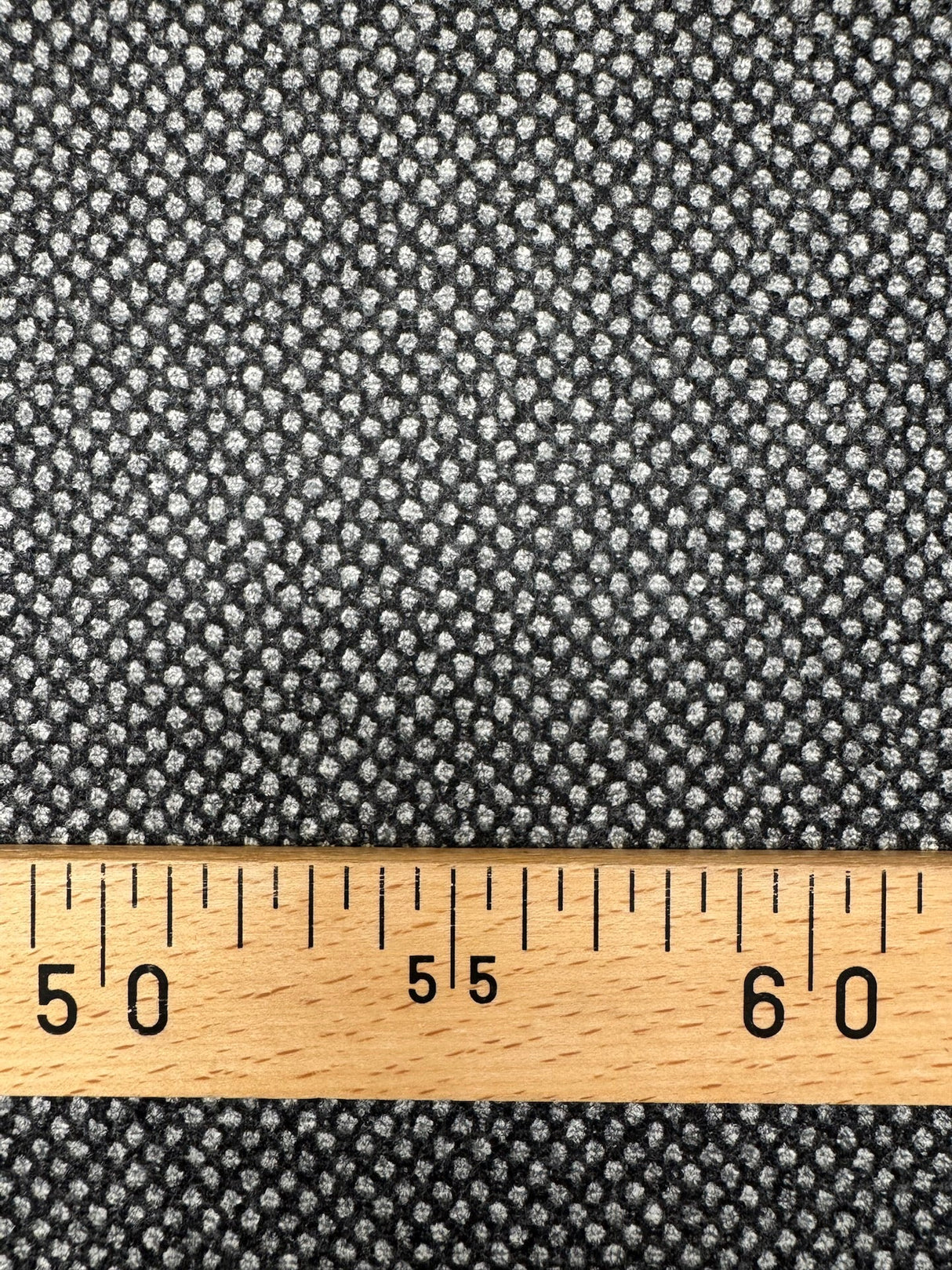 Wool Shades White Black Fabric