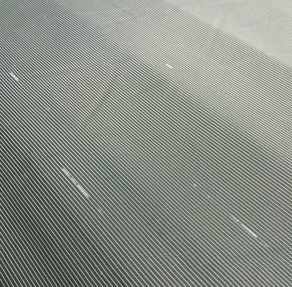 Viscose Striped Suit Fabric White Green