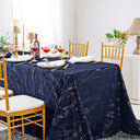 Seamless Rectangular Gilded Marble Holland Velvet Tablecloth