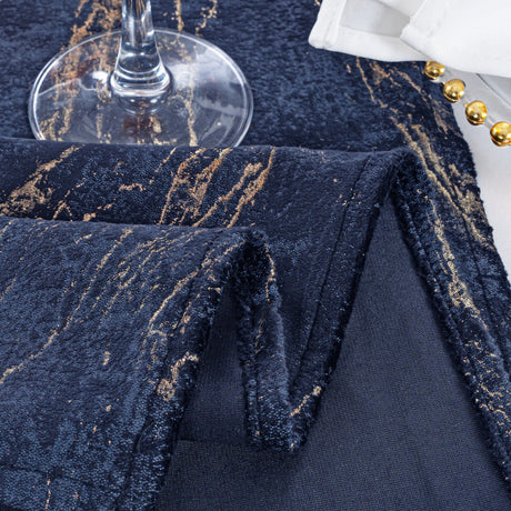 Velvet Dinner Napkin Sample 20x20 Navy Blue