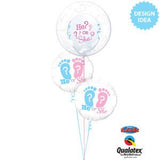 Baby Footprints Deco Bubble Balloon