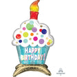 Cupcake Foil Balloon 24 Inch Air-Fill Only