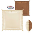 Foil Balloon Deco Bicolor Square Cream & Chocolate 2 Pack