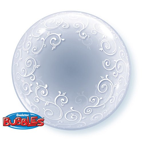 Bubble Balloon 24 Inch Fancy Filigree