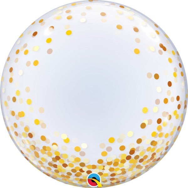 Bubble Balloon Gold Confetti Dots