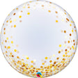 Bubble Balloon Gold Confetti Dots