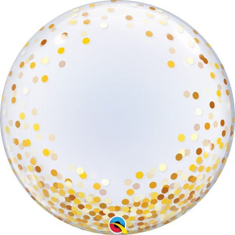 Bubble Balloon Gold Confetti Dots