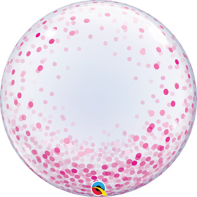 Bubble Balloon Pink Confetti Dots