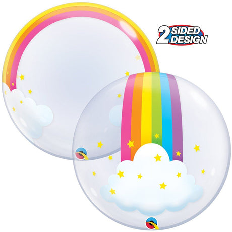Rainbow Clouds Bubble Balloon