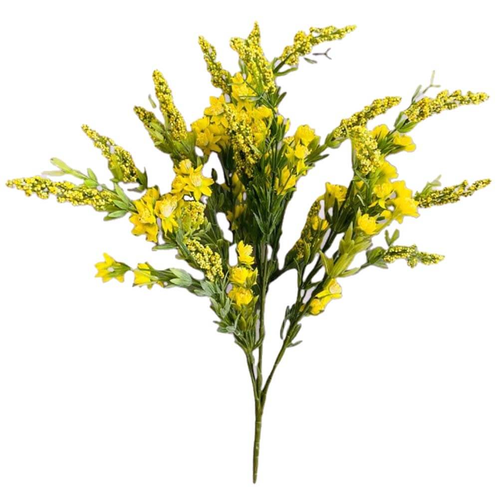 Artificial Flower Bush Yellow