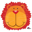 Jungle Animals Lion Head Foil Balloon