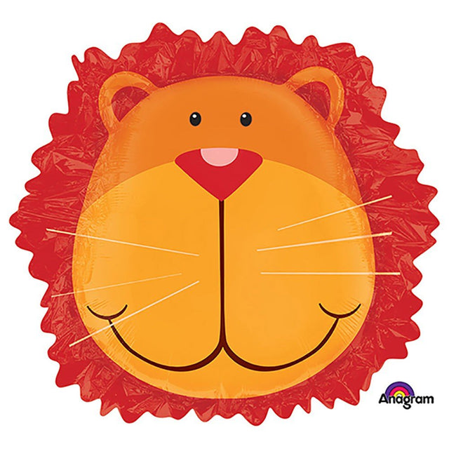 Jungle Animals Lion Head Foil Balloon