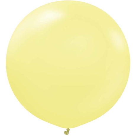 Latex Balloons 24 Inch Kalisan Macaron Yellow