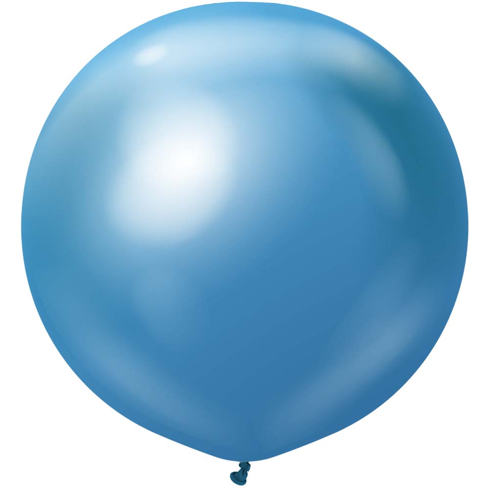 Latex Balloons 24 Inch Kalisan Mirror Blue