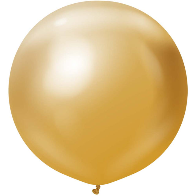 Latex Balloons 24 Inch Kalisan Mirror Gold