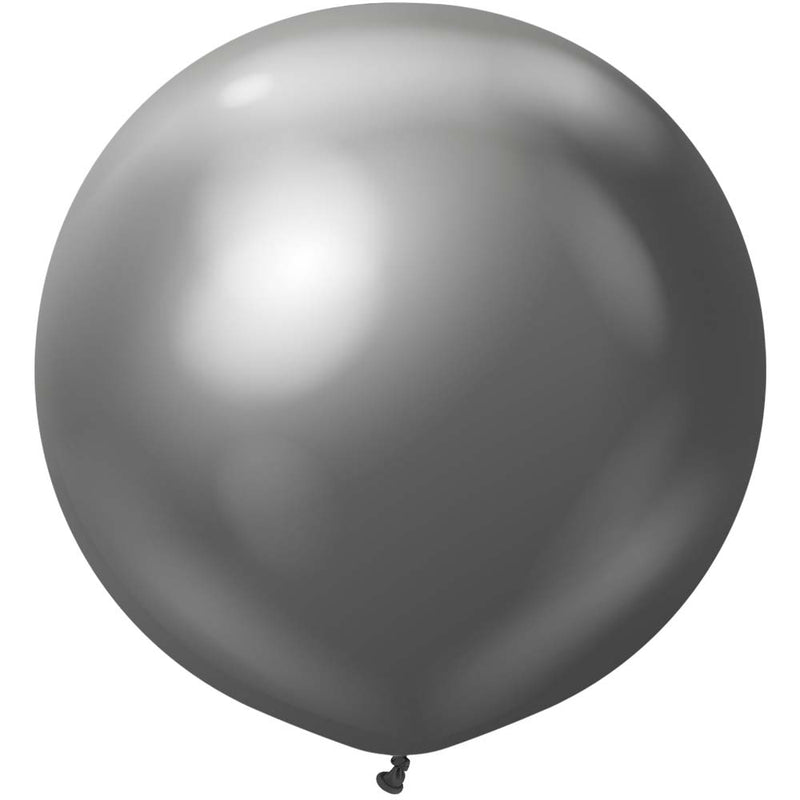 Latex Balloons 24 Inch Kalisan Mirror Space Grey