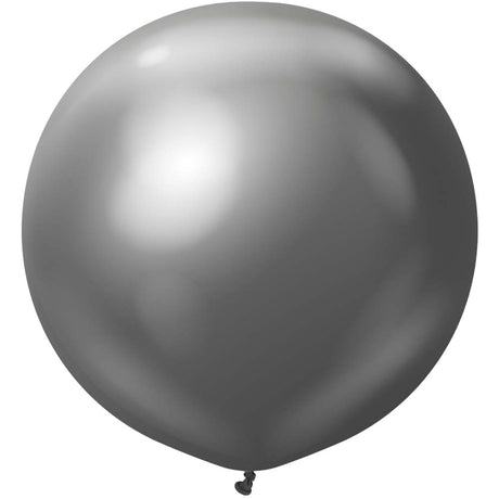 Latex Balloons 24 Inch Kalisan Mirror Space Grey