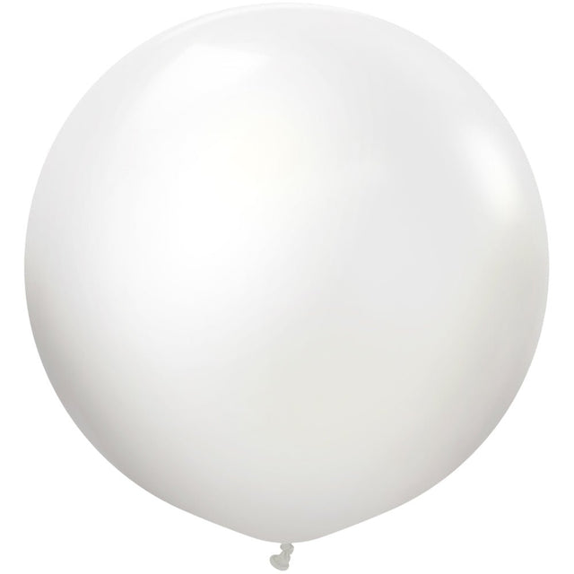 Latex Balloons 24 Inch Kalisan Opaque Satin Snow White