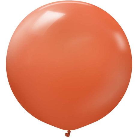 Latex Balloons 24 Inch Retro Rust Orange