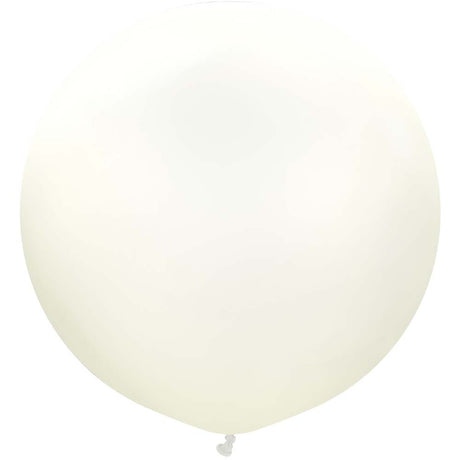 Latex Balloons 24 Inch Kalisan Retro White