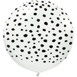 Latex Balloons Safari Cheetah 24 Inch White