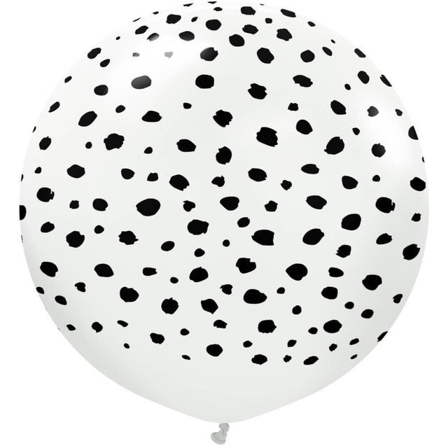 Latex Balloons Safari Cheetah 24 Inch White