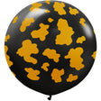 Latex Balloons Safari Cow Black Gold Ink 24 Inch