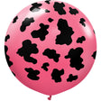 Latex Balloons Safari Cow Fuchsia 24 Inch