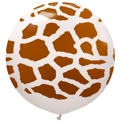 24 Inch Safari Giraffe Latex Balloon