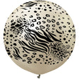 24 Inch Latex Balloons Safari Mutant White Gold