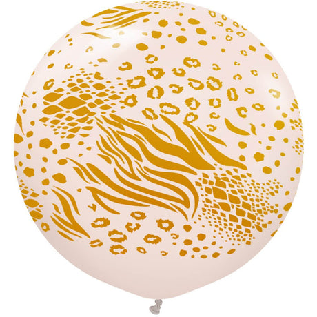 Latex Balloons Safari Mutant Pink Blush Gold Ink