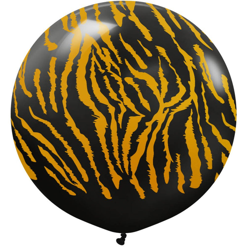 Latex Balloons Safari Tiger Black Gold Ink