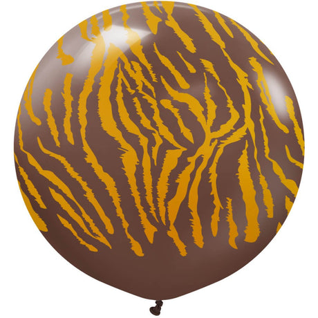 Latex Balloons Safari Tiger 24 Inch