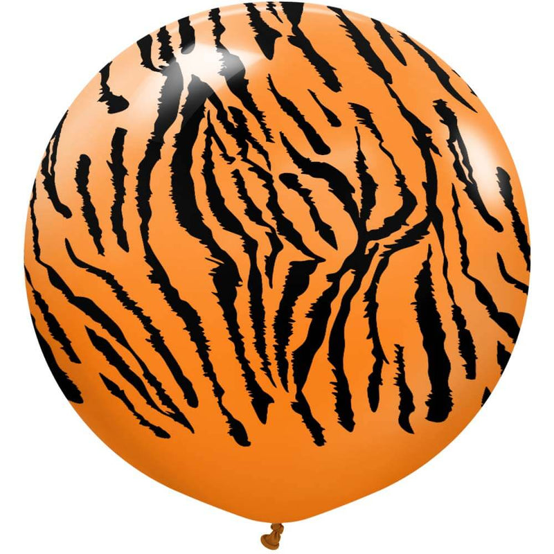 Latex Balloons Safari Tiger Orange 24 Inch