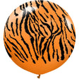 Latex Balloons Safari Tiger Orange 24 Inch