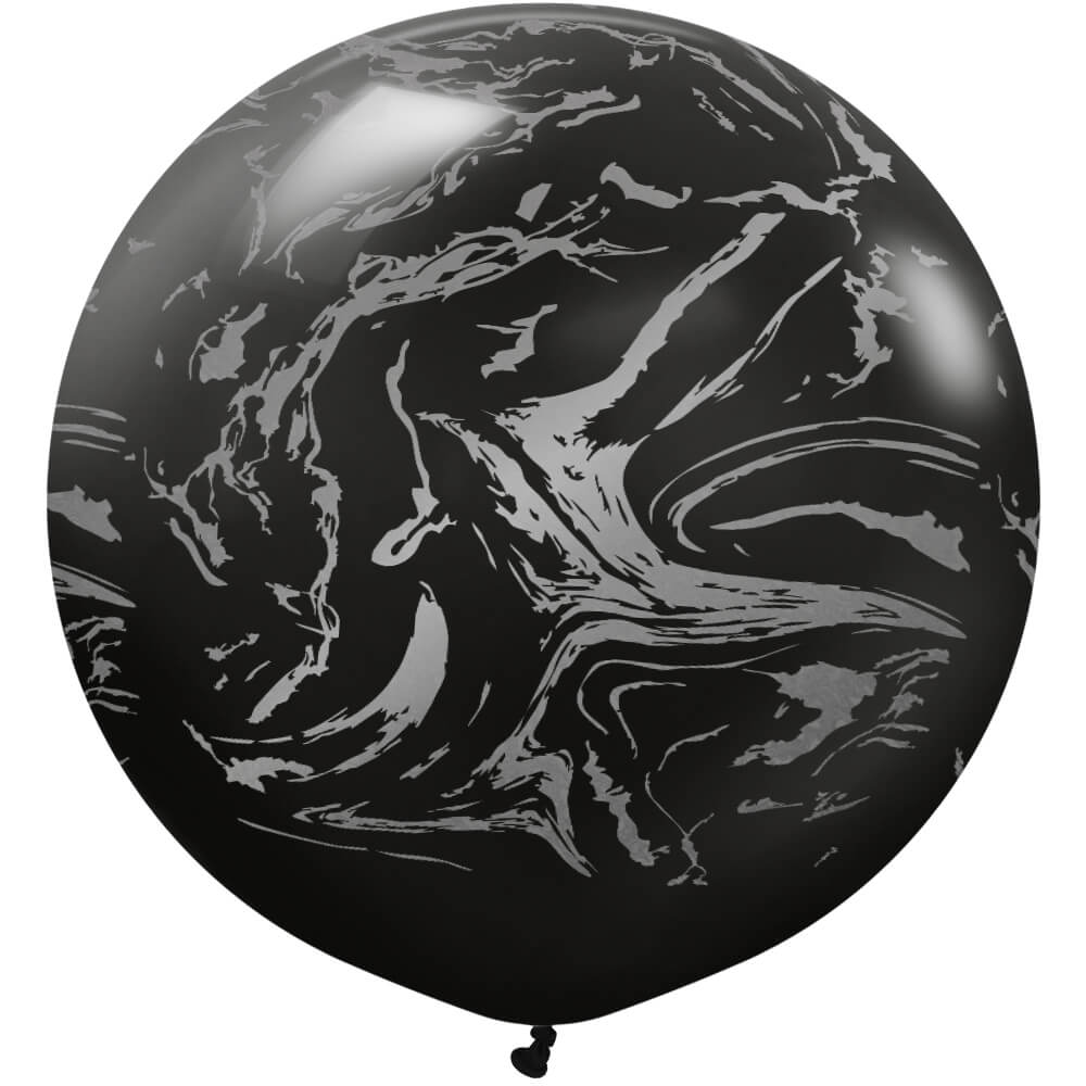 Latex Balloons 24 Inch Space Nebula Black